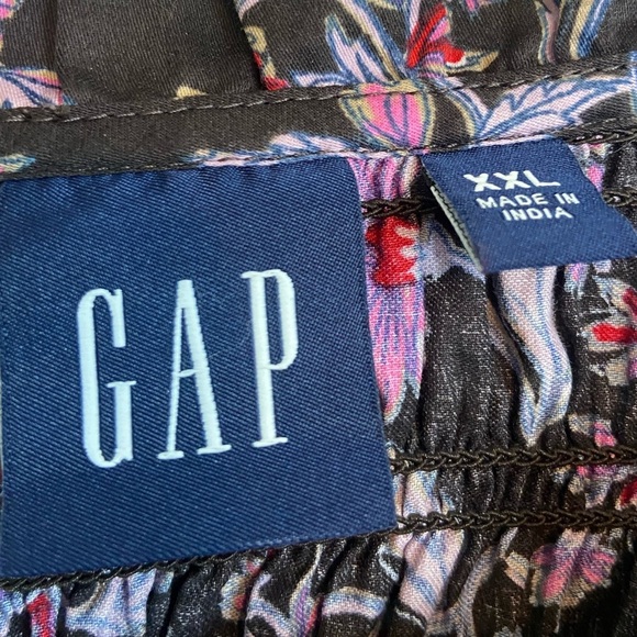 GAP SMOCKED RUFFLE SLEEVE FLORAL MINI DRESS BOHO - Picture 5 of 8